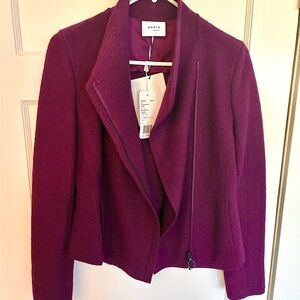 Brand new w/tags Akris Rich Purple Women's Blazer size 4